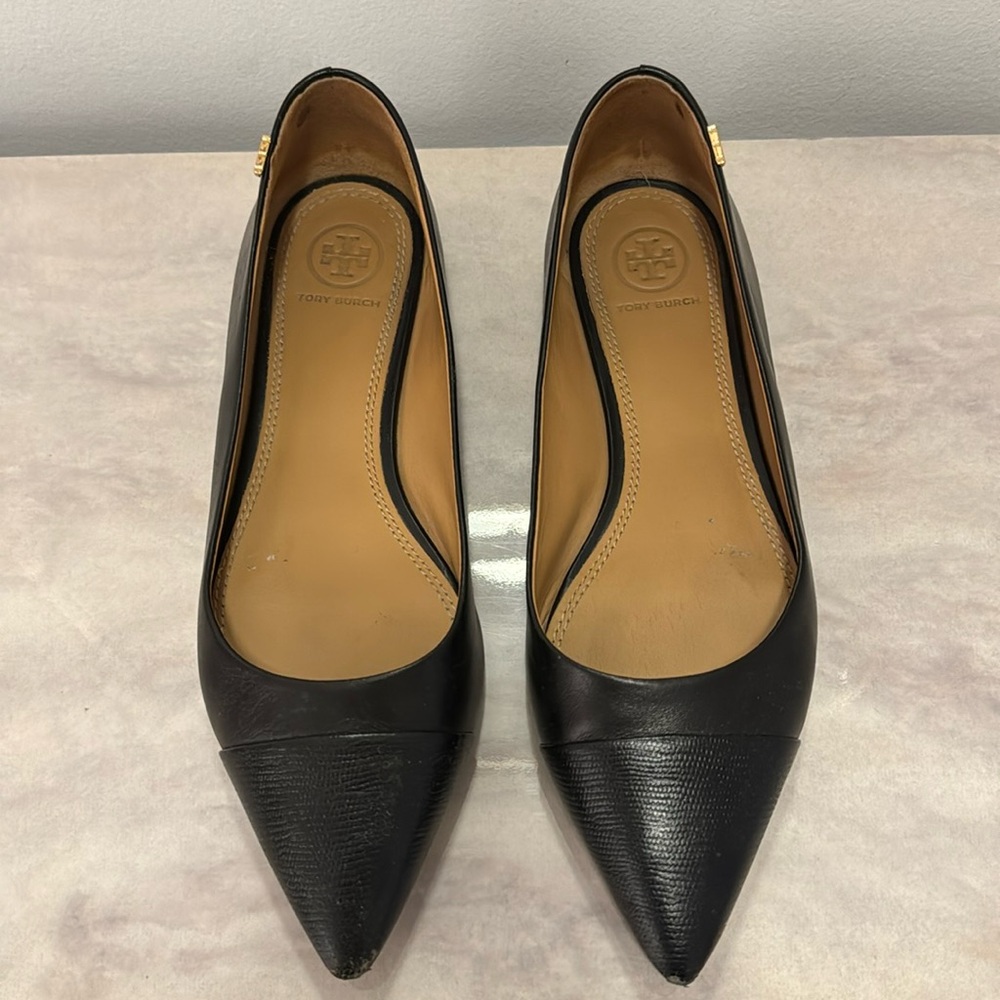 Tory Burch Pointed Black Flats